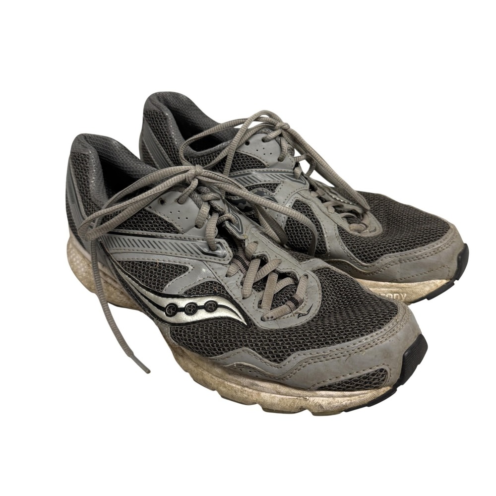 Saucony Cohesion 10 Shoes‎ Mens Size 10.5W Gray Running Mesh Sneakers S25343-1